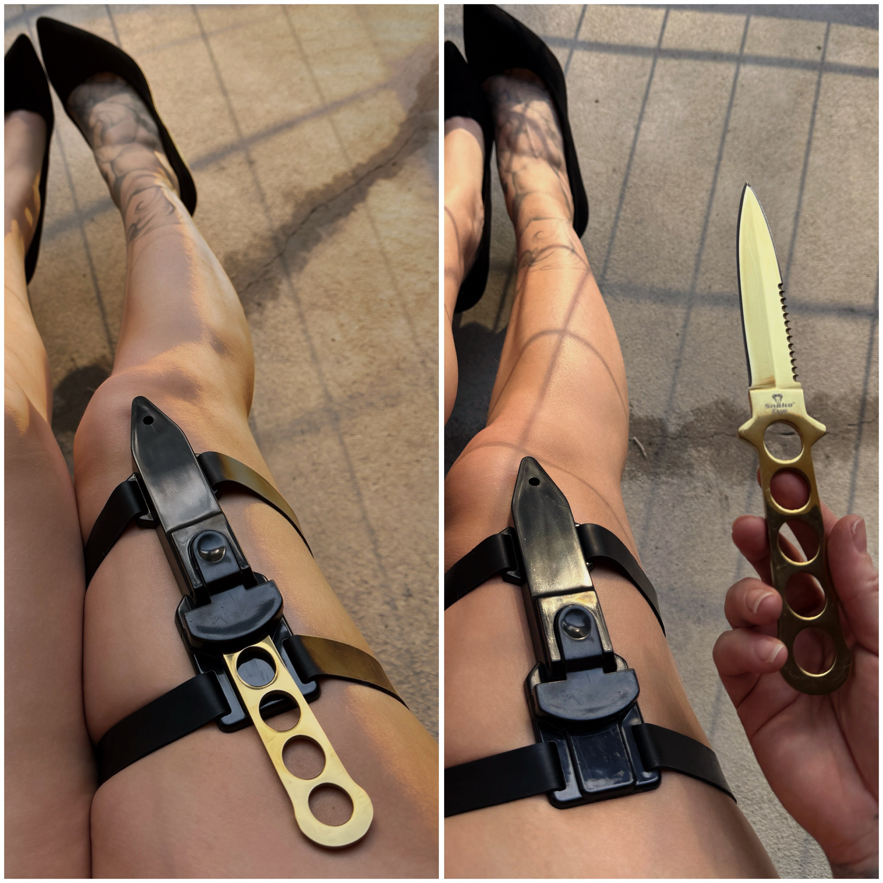 Gold Garter Belt Dagger - Best Self Defense Knives at Blades for Babes Blades For Babes Gold Garter Belt Dagger - Best Self Defense Knives at Blades for Babes Blades For Babes