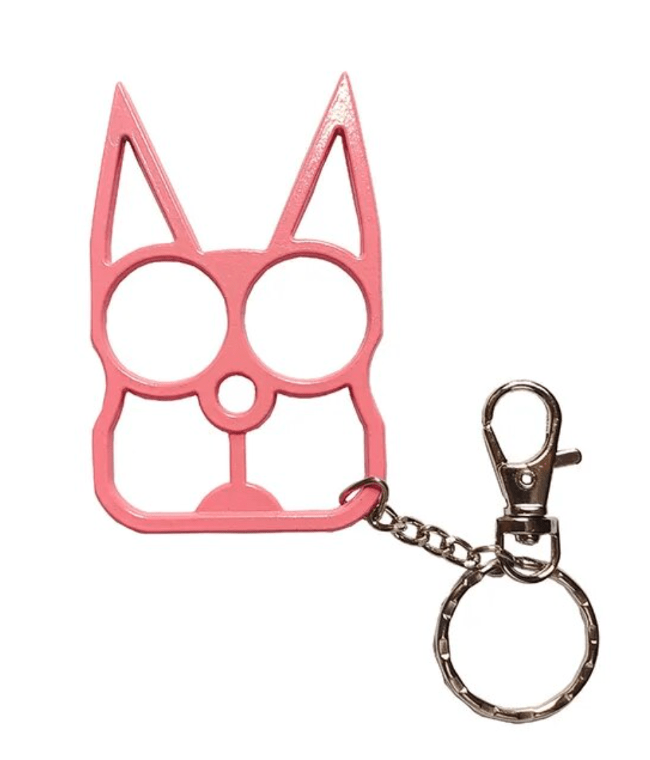 Kitty Safety Keychain- Baby Pink – Blades For Babes