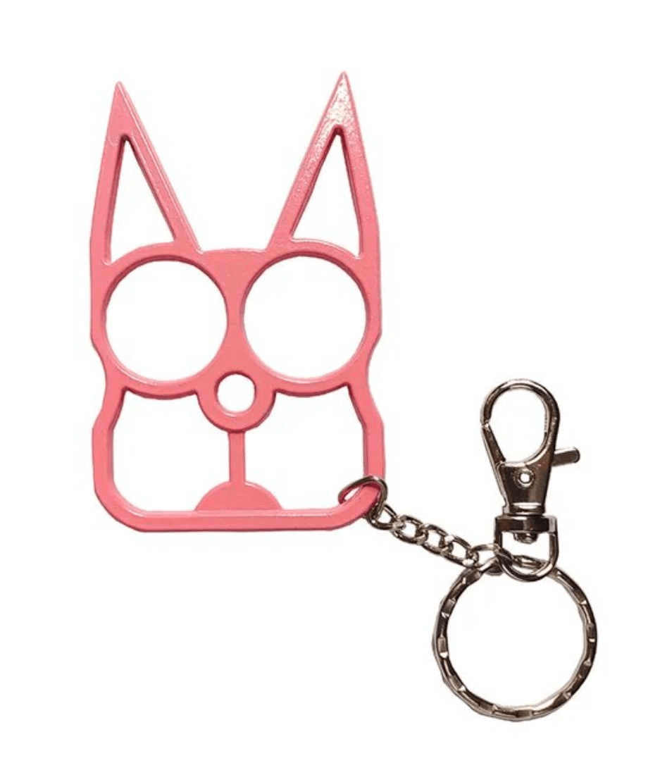 Kitty Safety Keychain- Baby Pink - Blades For Babes - Knuckles - 1