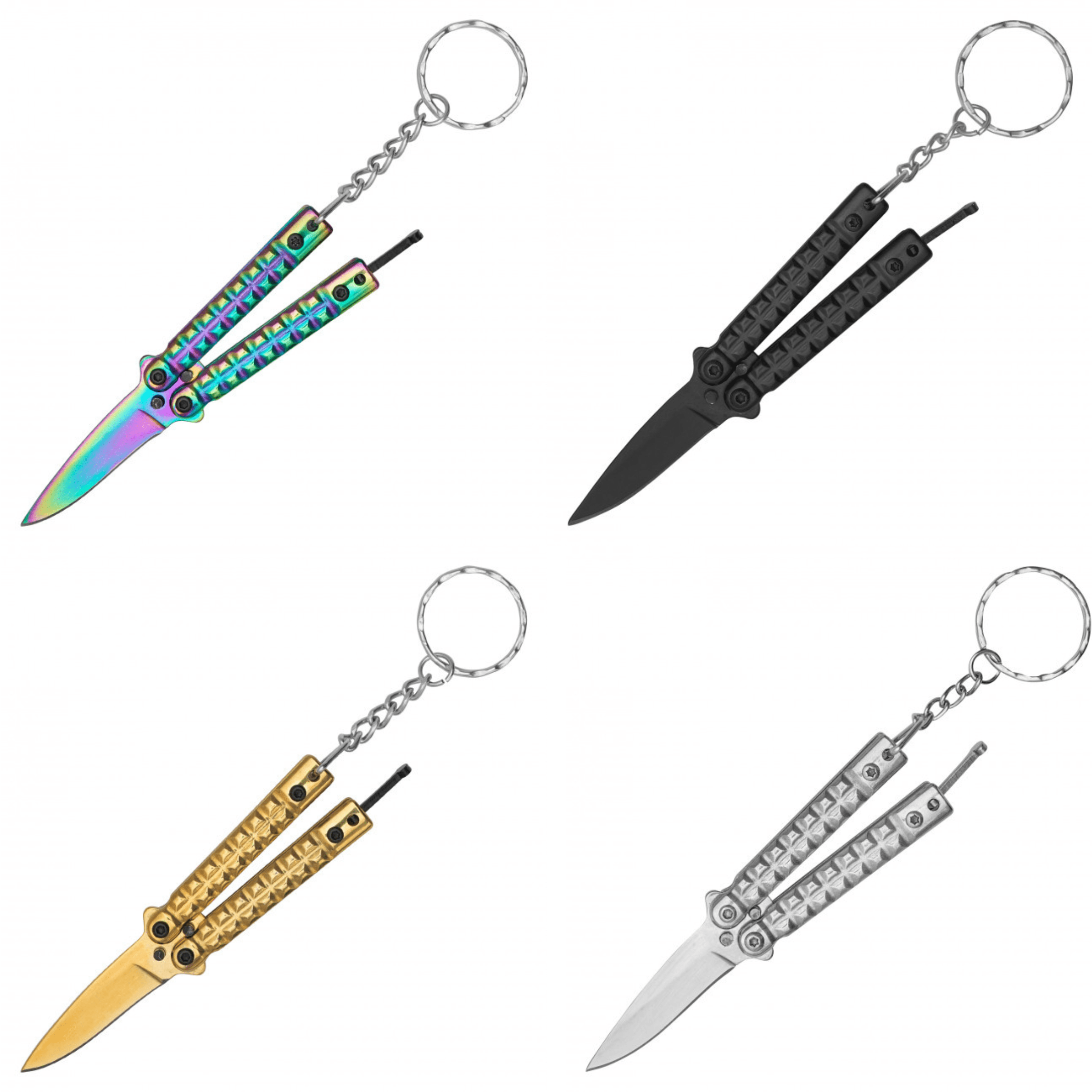 3.5" Butterfly Blade Keychain - Blades For Babes - Butterfly Blade - 1