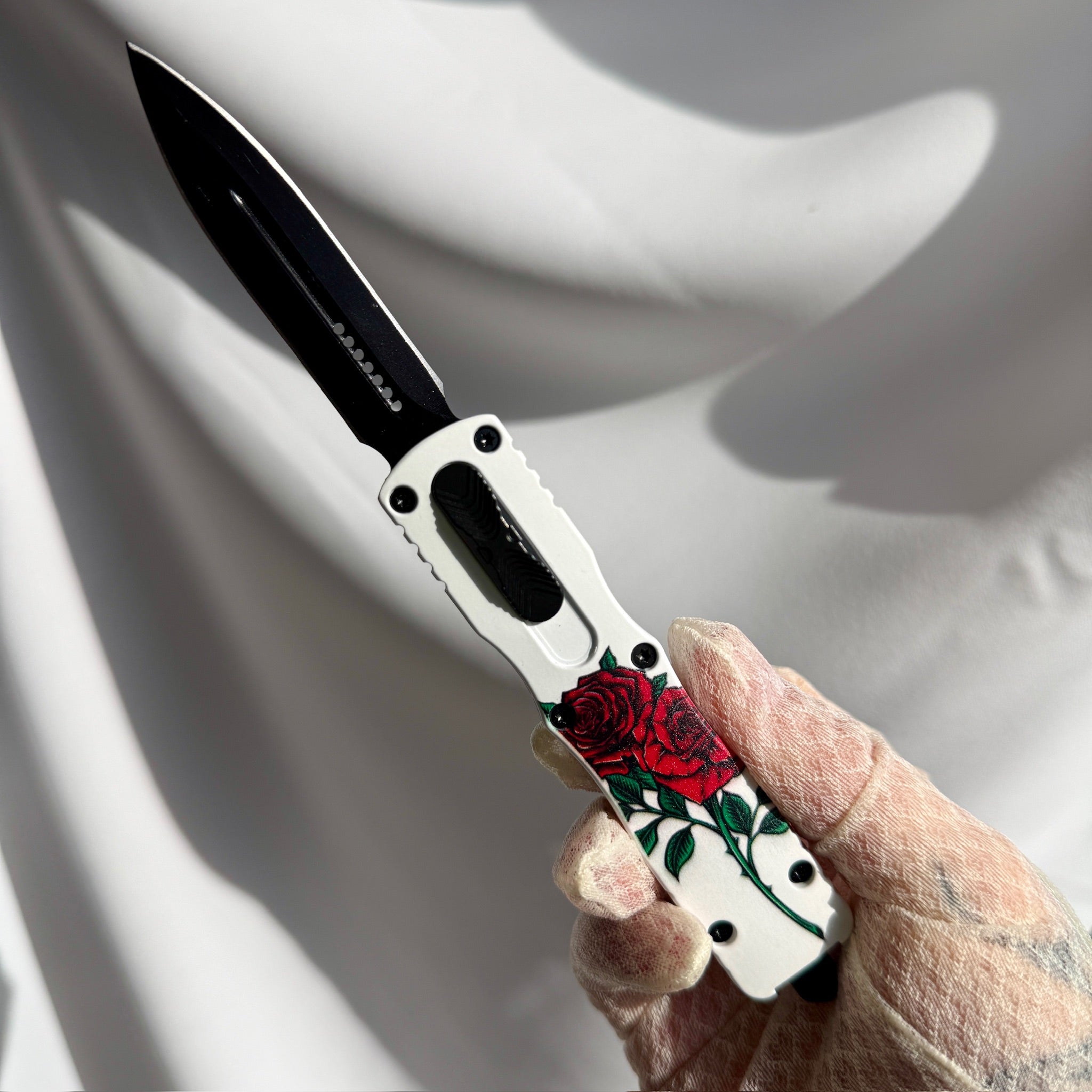Every Rose Has It's Thorn Automatic Blade - Blades For Babes - Automatic - 3