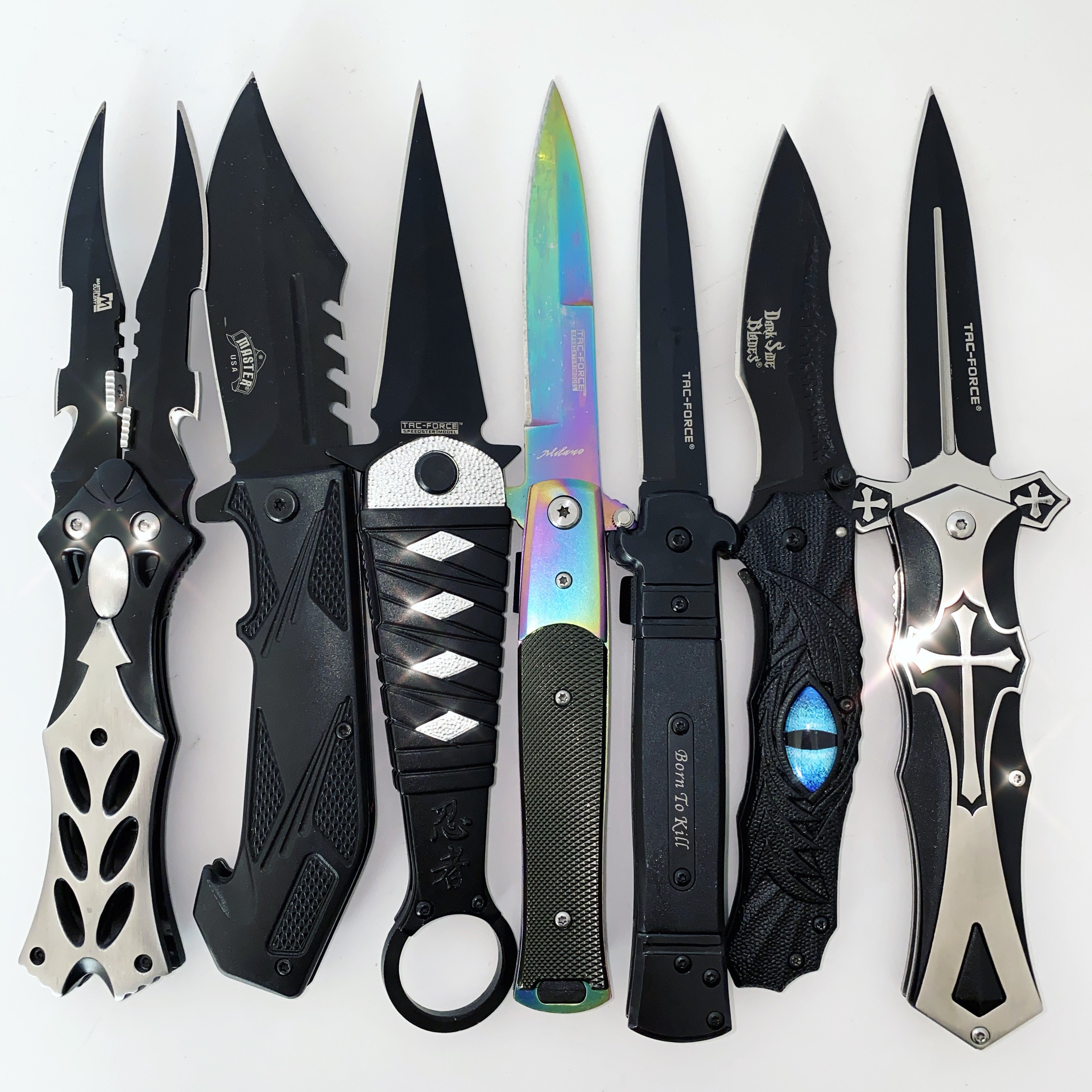 3 Mystery Knives - Blades For Babes - Spring Assisted - 3