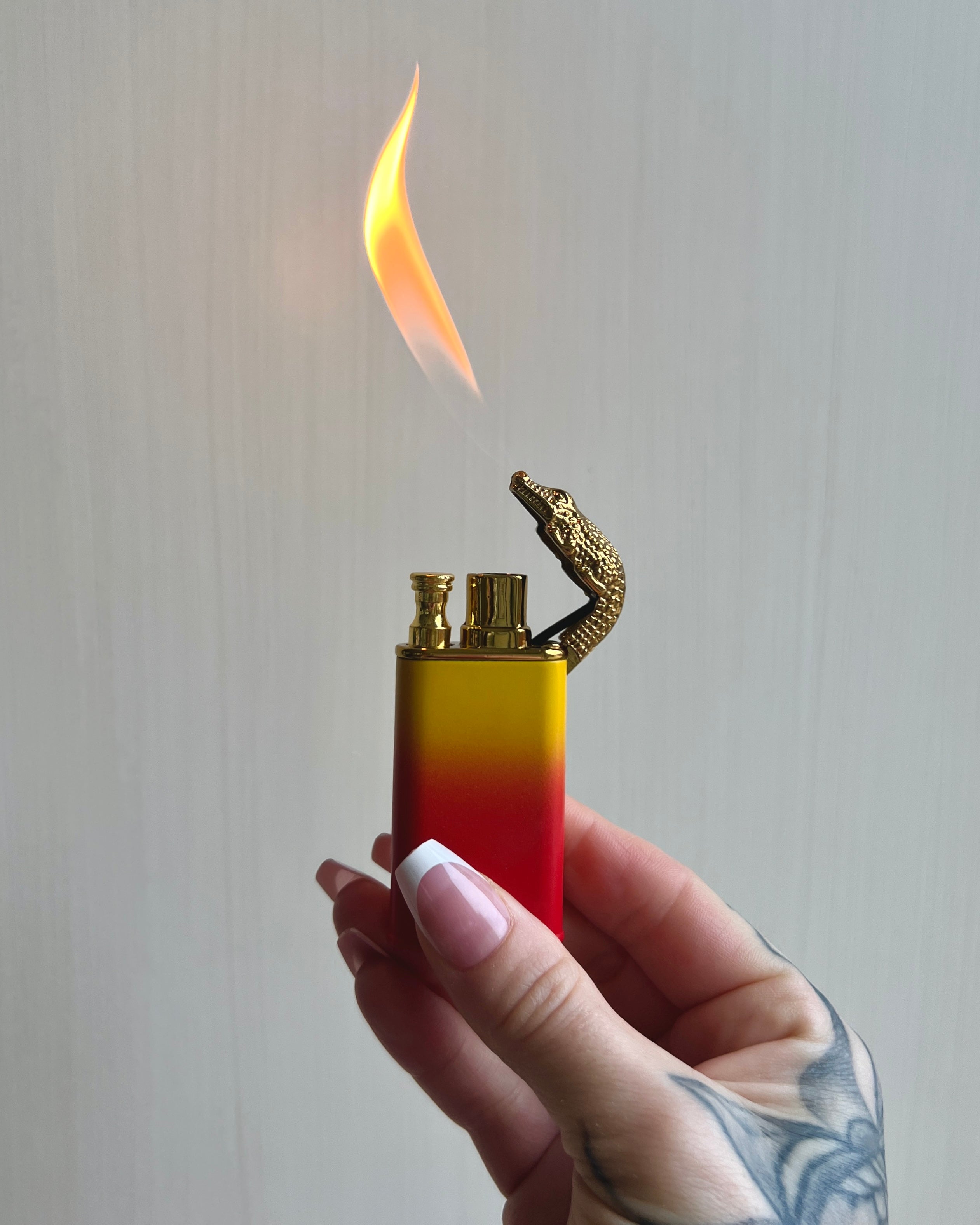 Breathing Fire Torch Lighter - Blades For Babes Yellow/Red Smoking Accessory