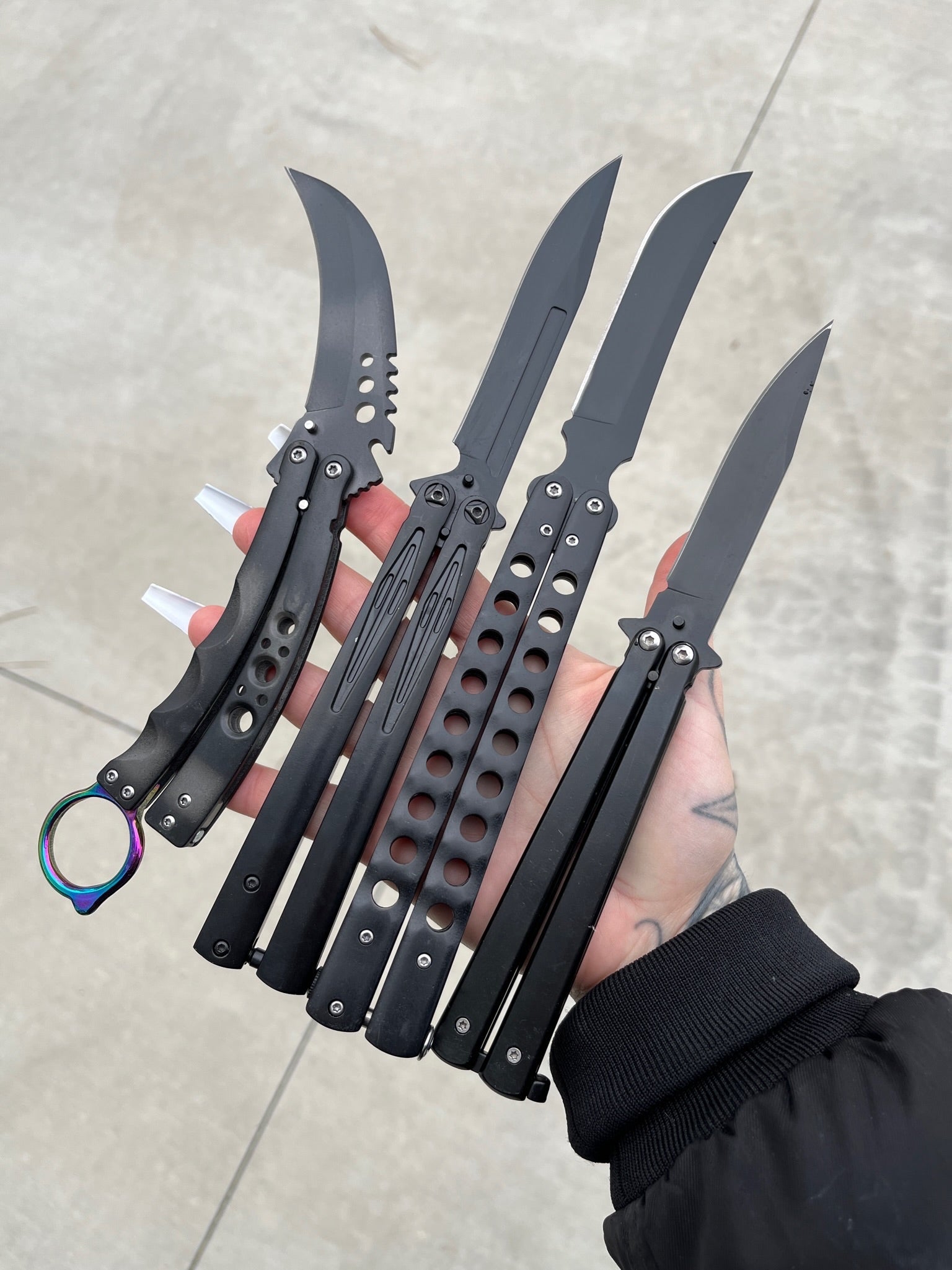 3 Mystery Knives - Blades For Babes - Spring Assisted - 5