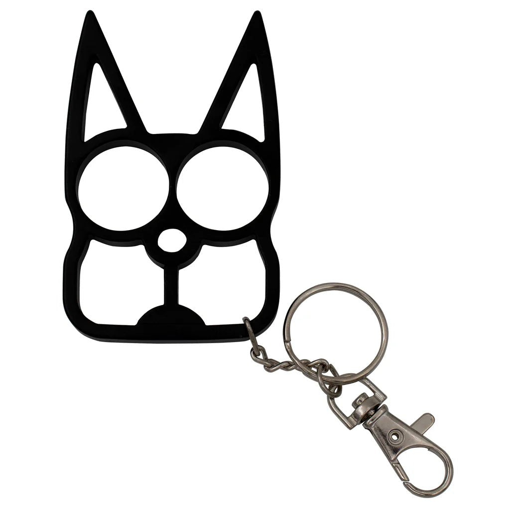 Kitty Safety Keychain - Black - Blades For Babes - Knuckles - 2