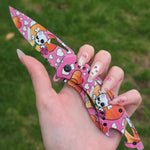 Skull Candy Spring Assisted Blade - Pink - Blades For Babes - Spring Assisted - 5