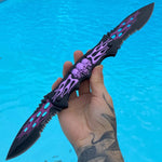 Saturn Skull Dual Blade - Blades For Babes - Pocket Knife - 1