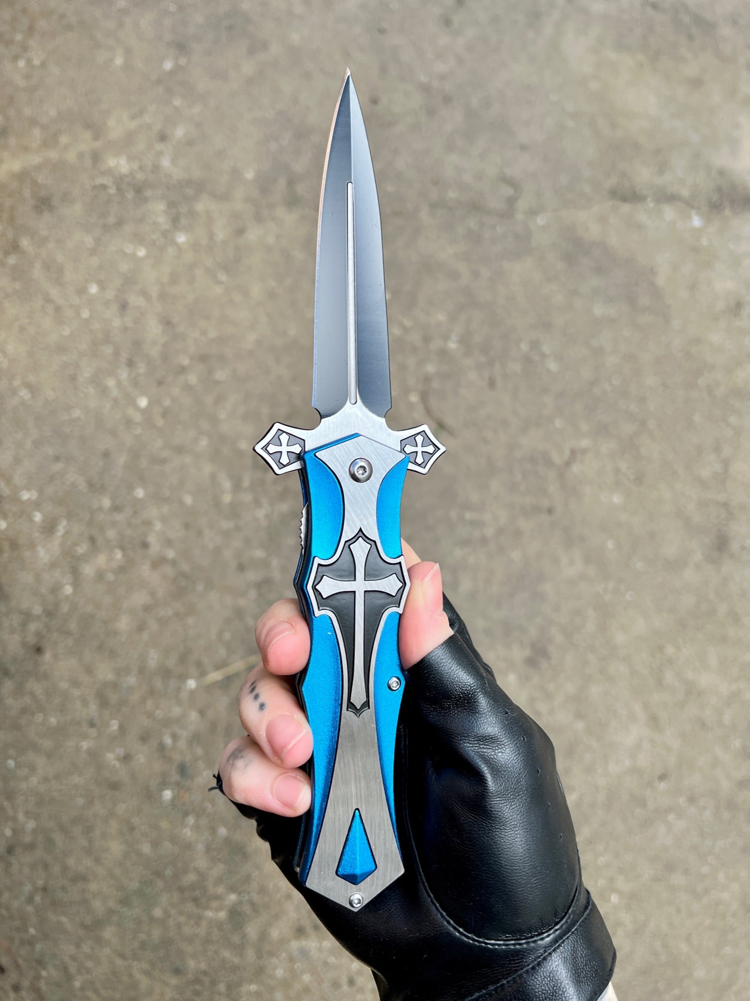 Hallowed By Thy Name Knife - Blades For Babes - Spring Assisted - 2