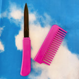 Pink - Comb Stiletto Knife