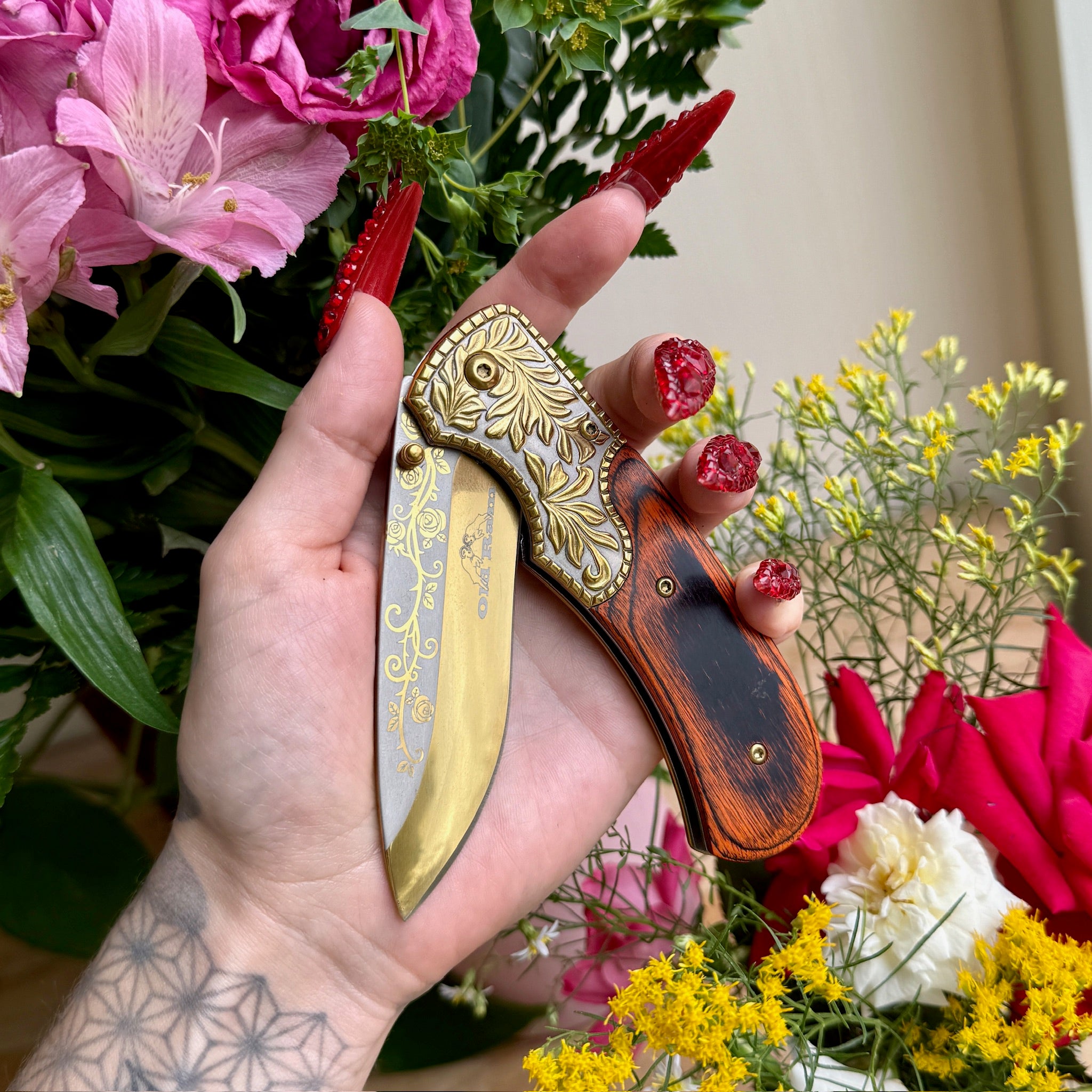 Gold Rush Spring Assisted Blade - Blades For Babes - Spring Assisted - 3