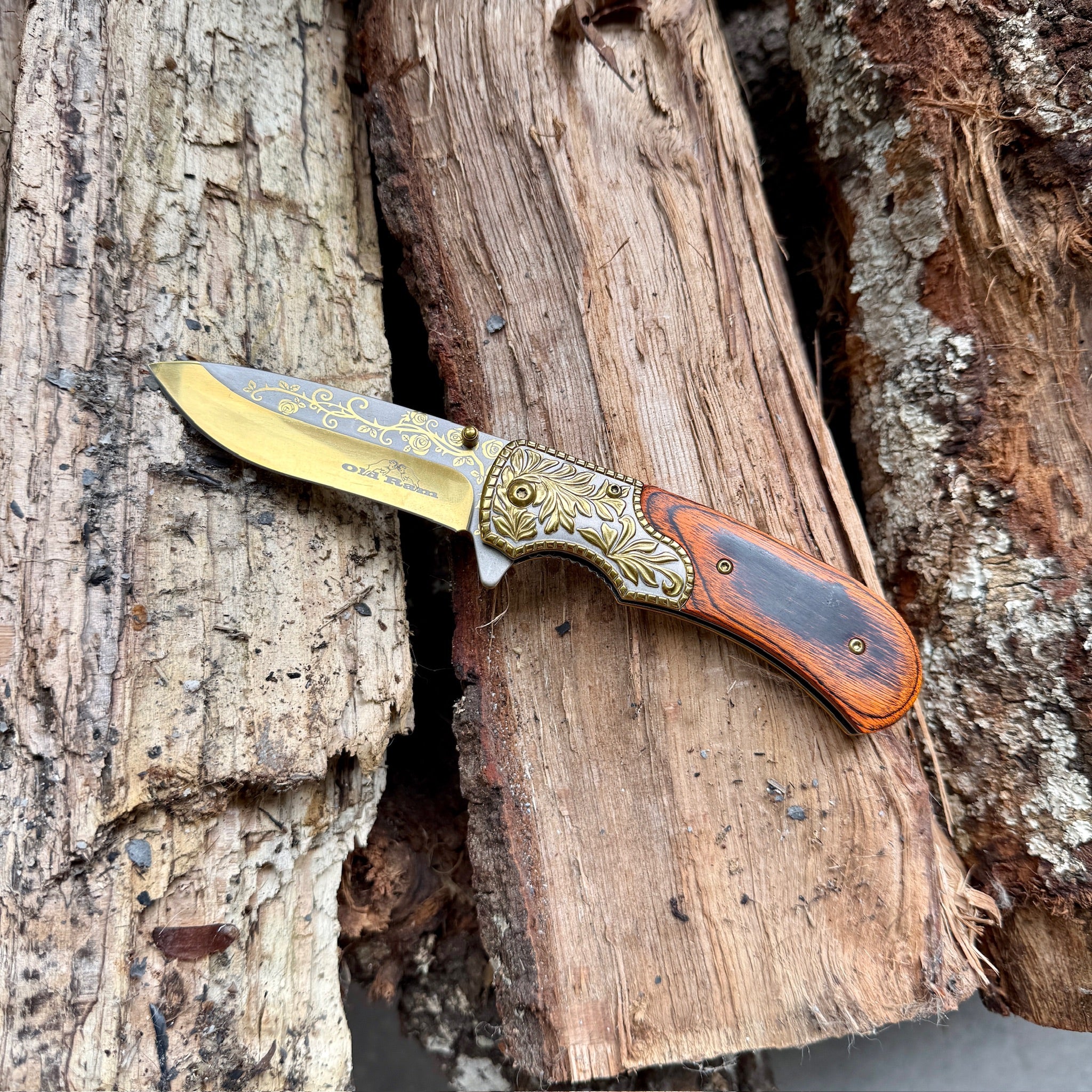 Gold Rush Spring Assisted Blade - Blades For Babes - Spring Assisted - 2