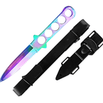 Rainbow Garter Belt Dagger - Blades For Babes - Fixed Blade - 1