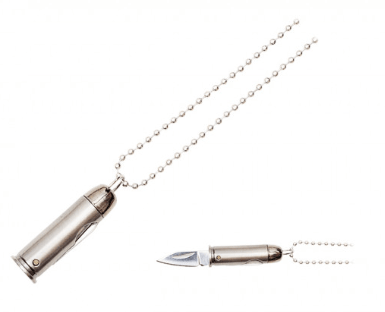 Lucky Bullet Necklace - Blades For Babes - Pocket Knife - 1