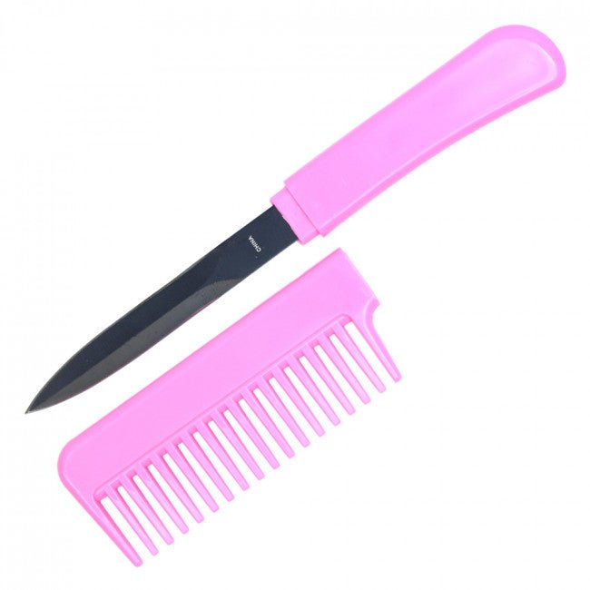 Pink - Comb Stiletto Knife - Blades For Babes - Fixed Blade - 2