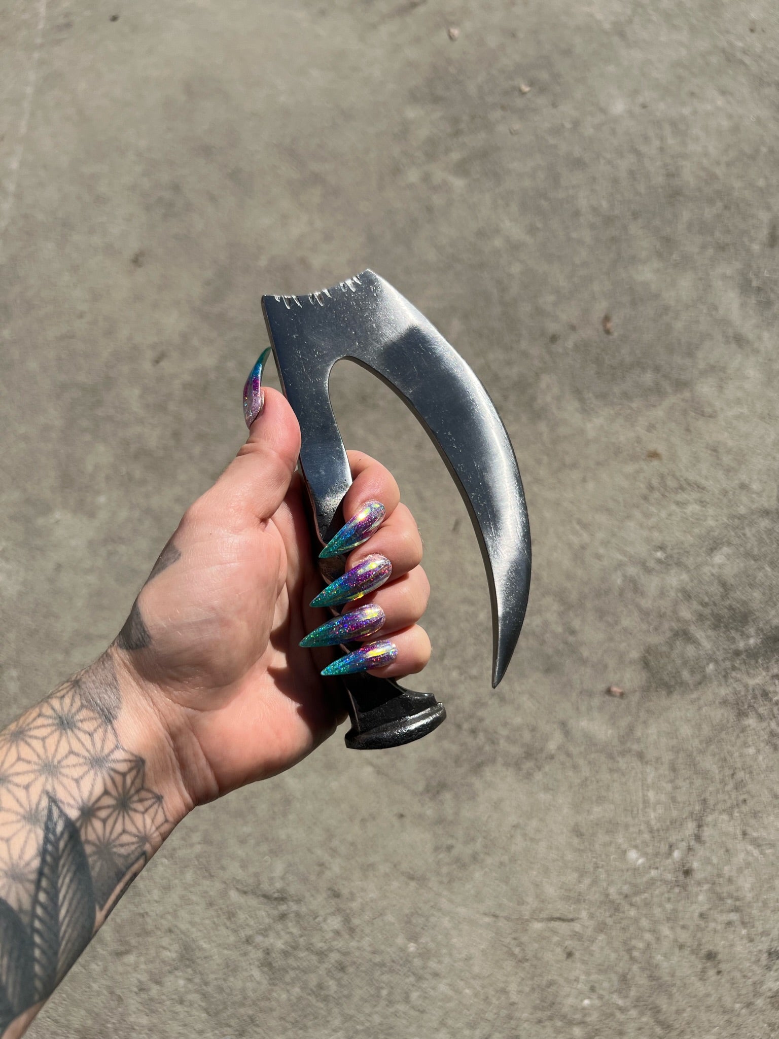 Railroad Karambit Knife - Blades For Babes - Fixed Blade - 3