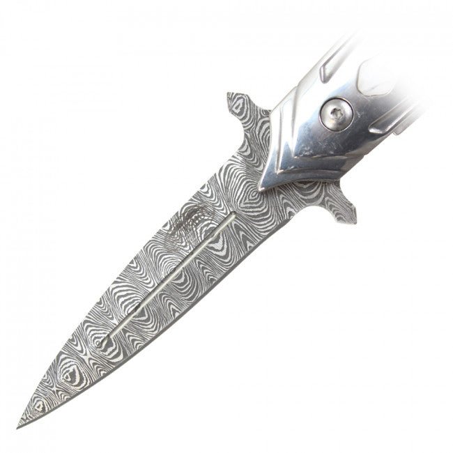 Royal Damascus Blade - White - Blades For Babes - Pocket Knife - 2