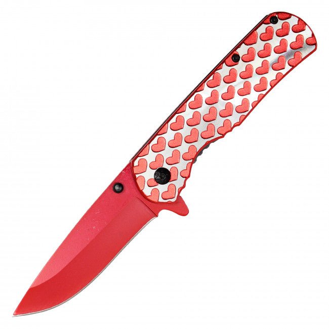 Hearts On Fire Spring Assisted Knife - Blades For Babes - Spring Assisted - 1