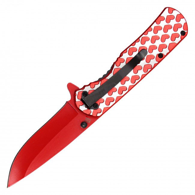 Hearts On Fire Spring Assisted Knife - Blades For Babes - Spring Assisted - 2