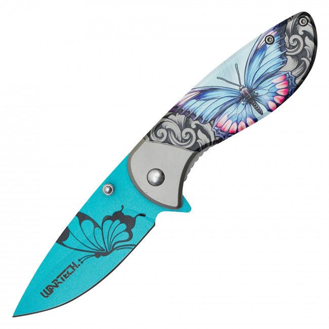 Monarch Pocket Blade - Aquamarine - Blades For Babes - Pocket Knife - 1