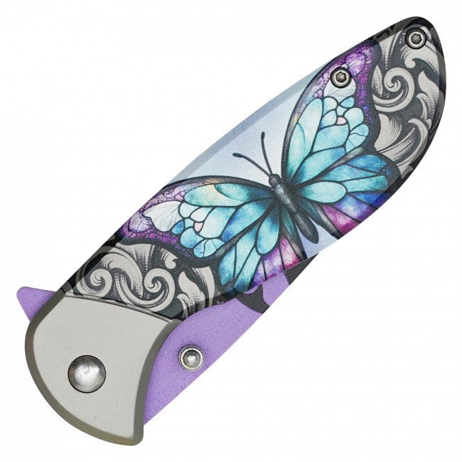 Monarch Pocket Blade - Amethyst - Blades For Babes - Pocket Knife - 2