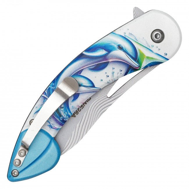 Dolphin Drift Blade - Blades For Babes - Spring Assisted - 4