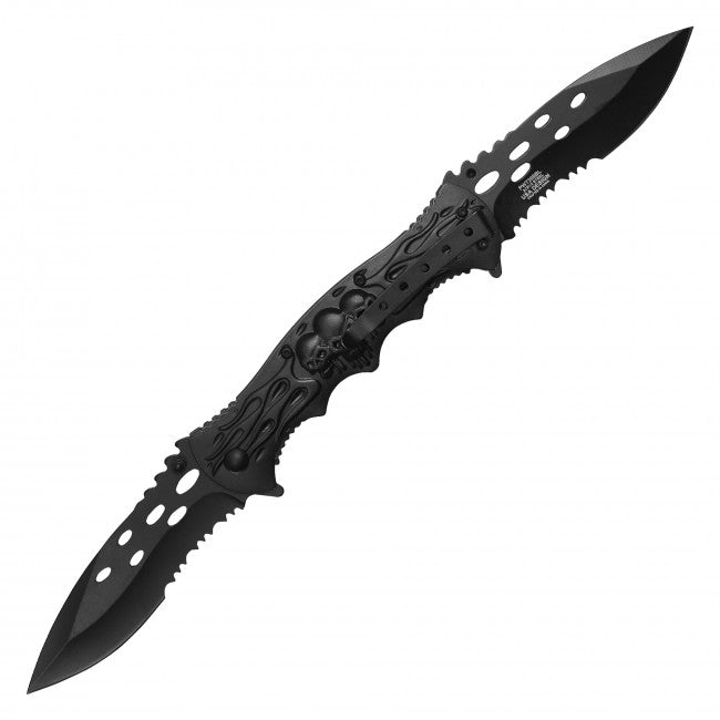 Grimlin Skull Dual Blade - Blades For Babes - Pocket Knife - 4