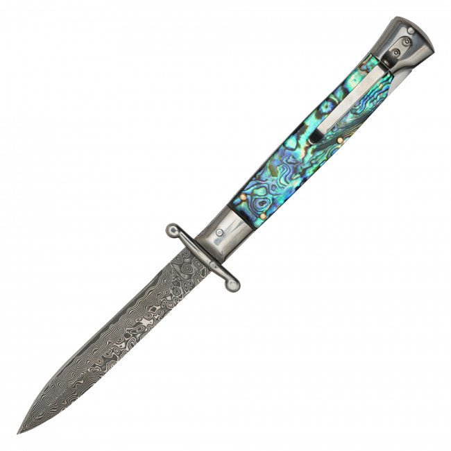 Sea Glass Automatic Stiletto Blade - With Gift Box - Blades For Babes - Automatic - 5