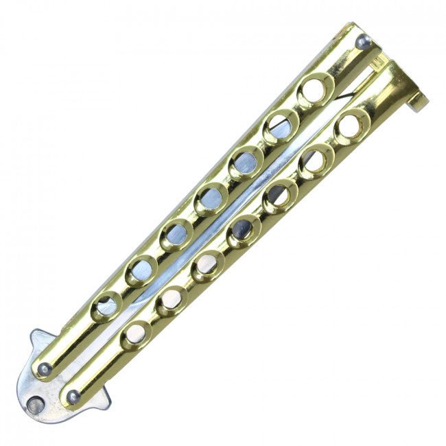 Balisong Butterfly Blade - Gold - Blades For Babes - Butterfly Blade - 2