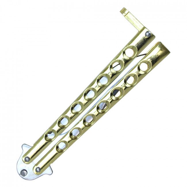 Balisong Butterfly Blade - Gold - Blades For Babes - Butterfly Blade - 4