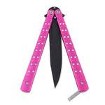 Hot Pink Studded Butterfly - Blades For Babes - Butterfly Blade - 2