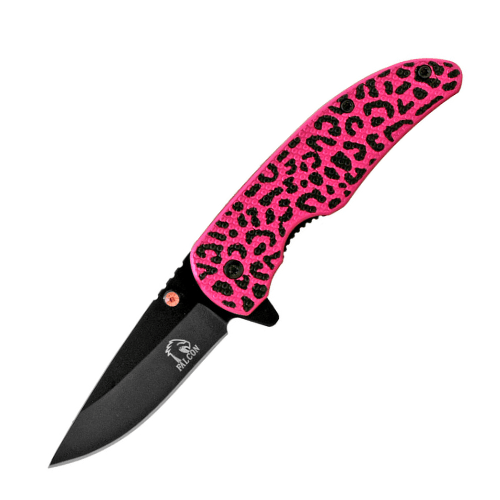 Maylene Leopard Pocket Knife - Blades For Babes - Spring Assisted - 1