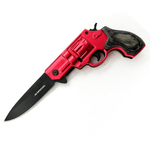 Becky Revolver Knife- Red - Blades For Babes - Spring Assisted - 1