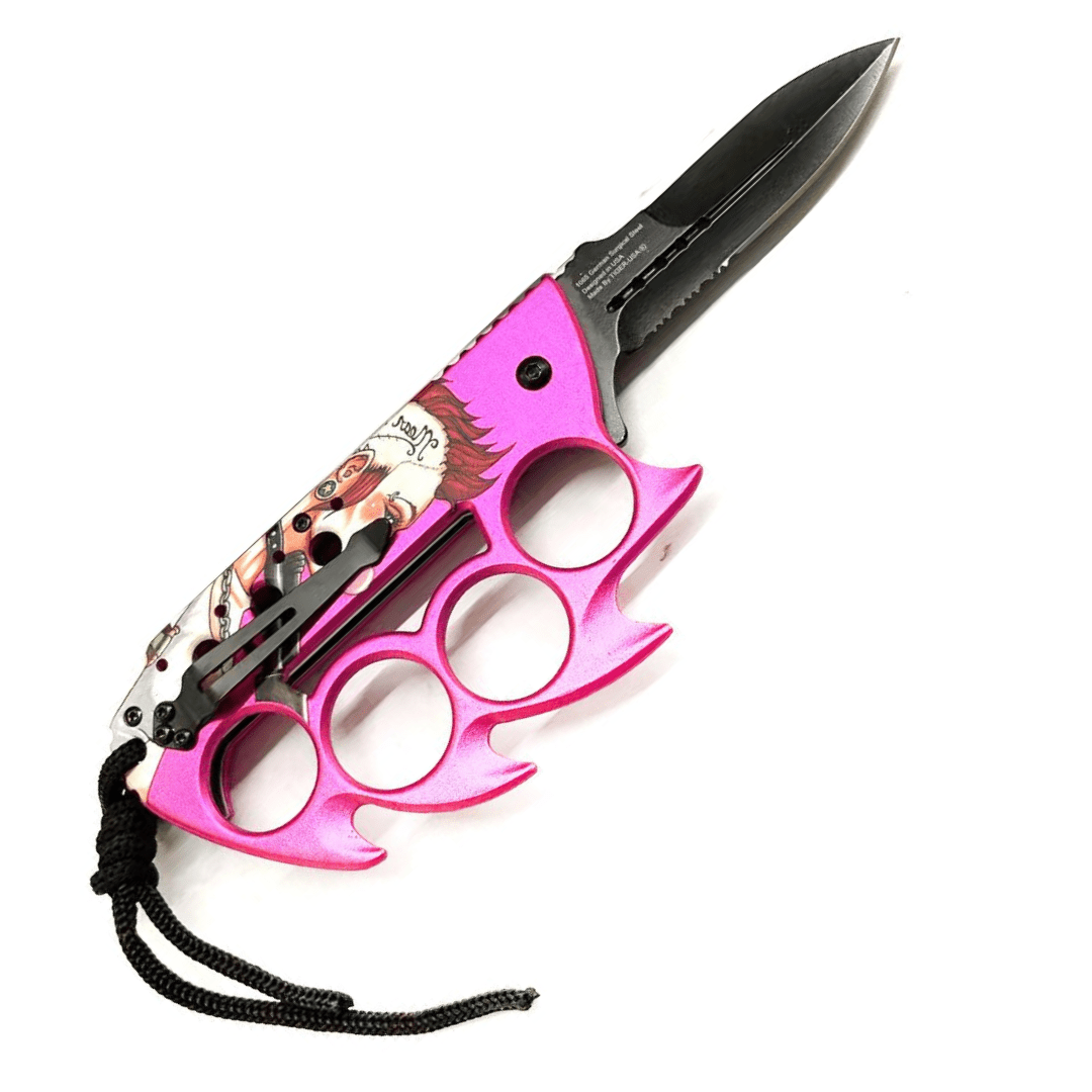 Elite Claw Trench Knife - Hot Pink - Blades For Babes - Spring Assisted - 2