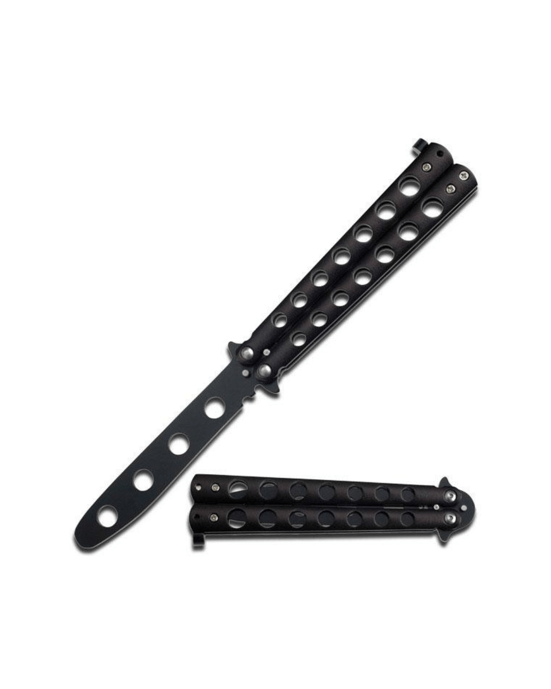 Practice Butterfly Knife - Black - Blades For Babes - Butterfly Blade - 1