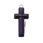 Purple & Black Pendant Cross Necklace - Blades For Babes - Folding Blade - 4