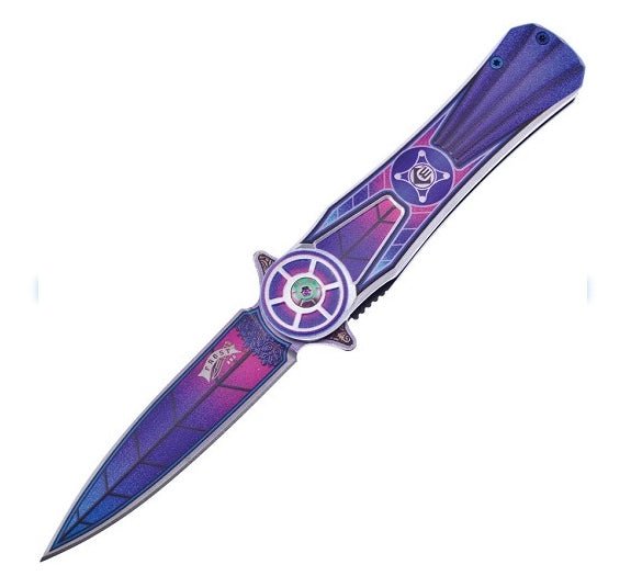 Purple Primus Knife - Blades For Babes - Spring Assisted - 1