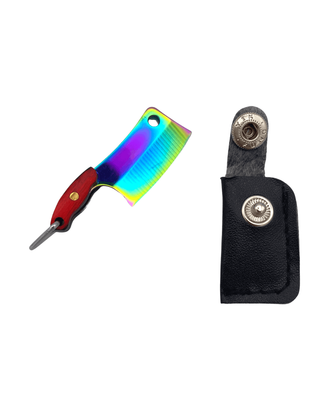 Mini Rainbow Butcher Knife - Blades For Babes - Fixed Blade - 1