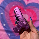 Hot Pink Gun Knife - Blades For Babes - Spring Assisted - 4