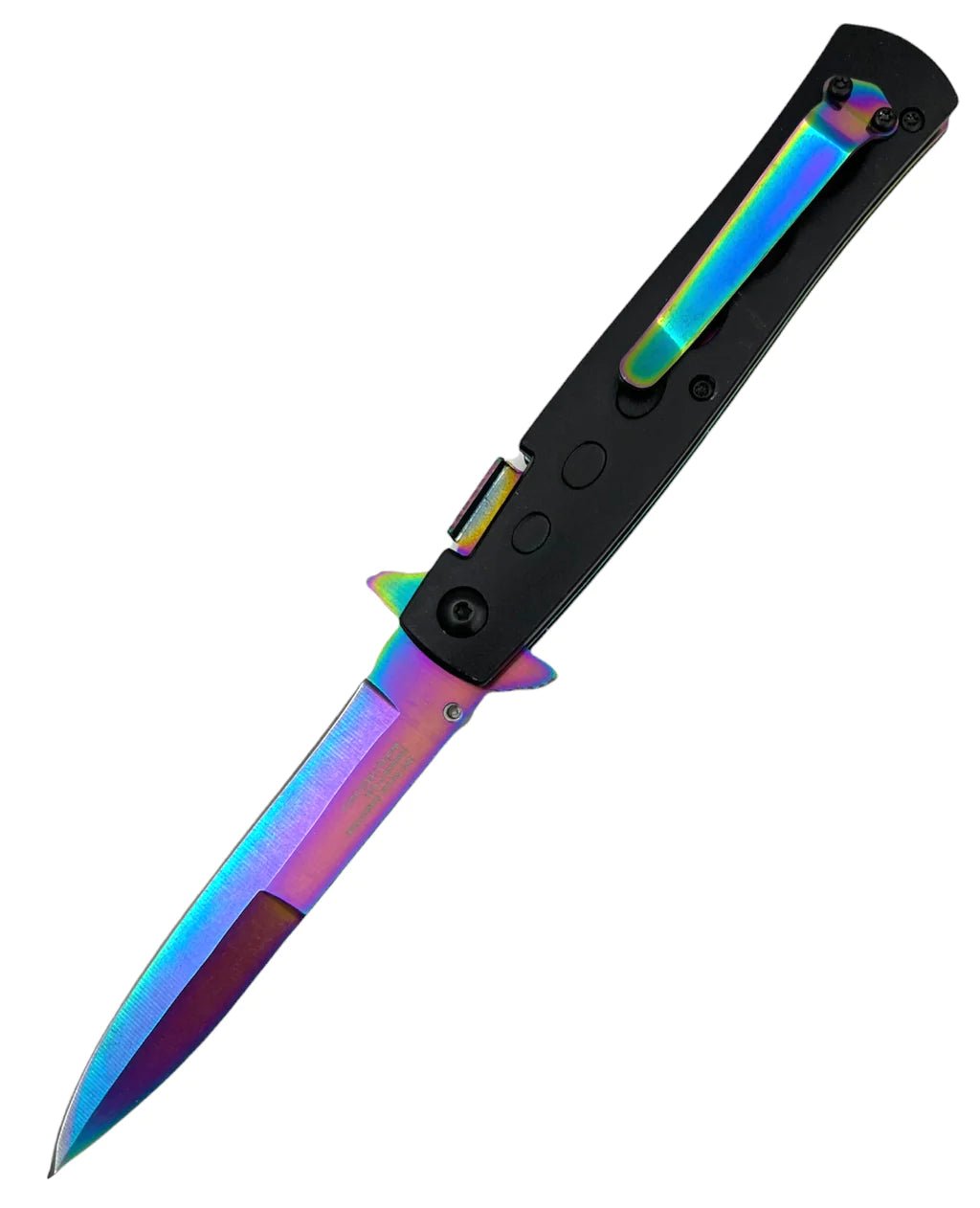 Chloe Stiletto Knife- Rainbow - Blades For Babes - Pocket Knife - 2