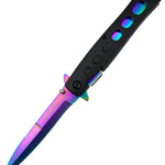 Chloe Stiletto Knife- Rainbow - Blades For Babes - Pocket Knife - 1