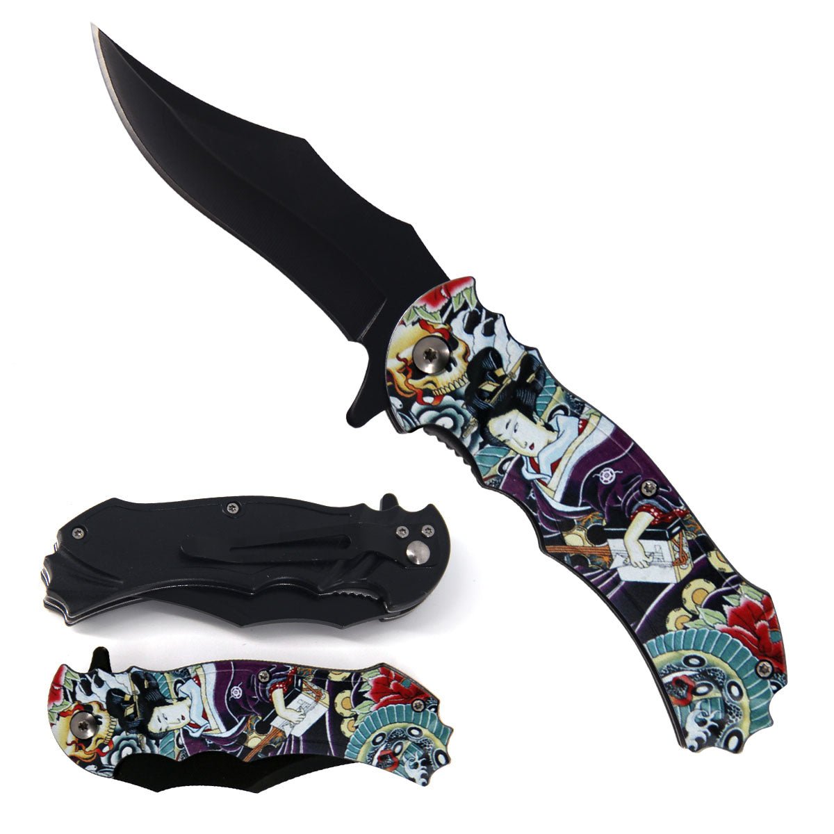 Ongaku Geisha Spring-Assisted Knife - Blades For Babes - Spring Assisted - 1