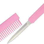 Baby Pink - Comb Stiletto Knife - Blades For Babes - Fixed Blade - 1