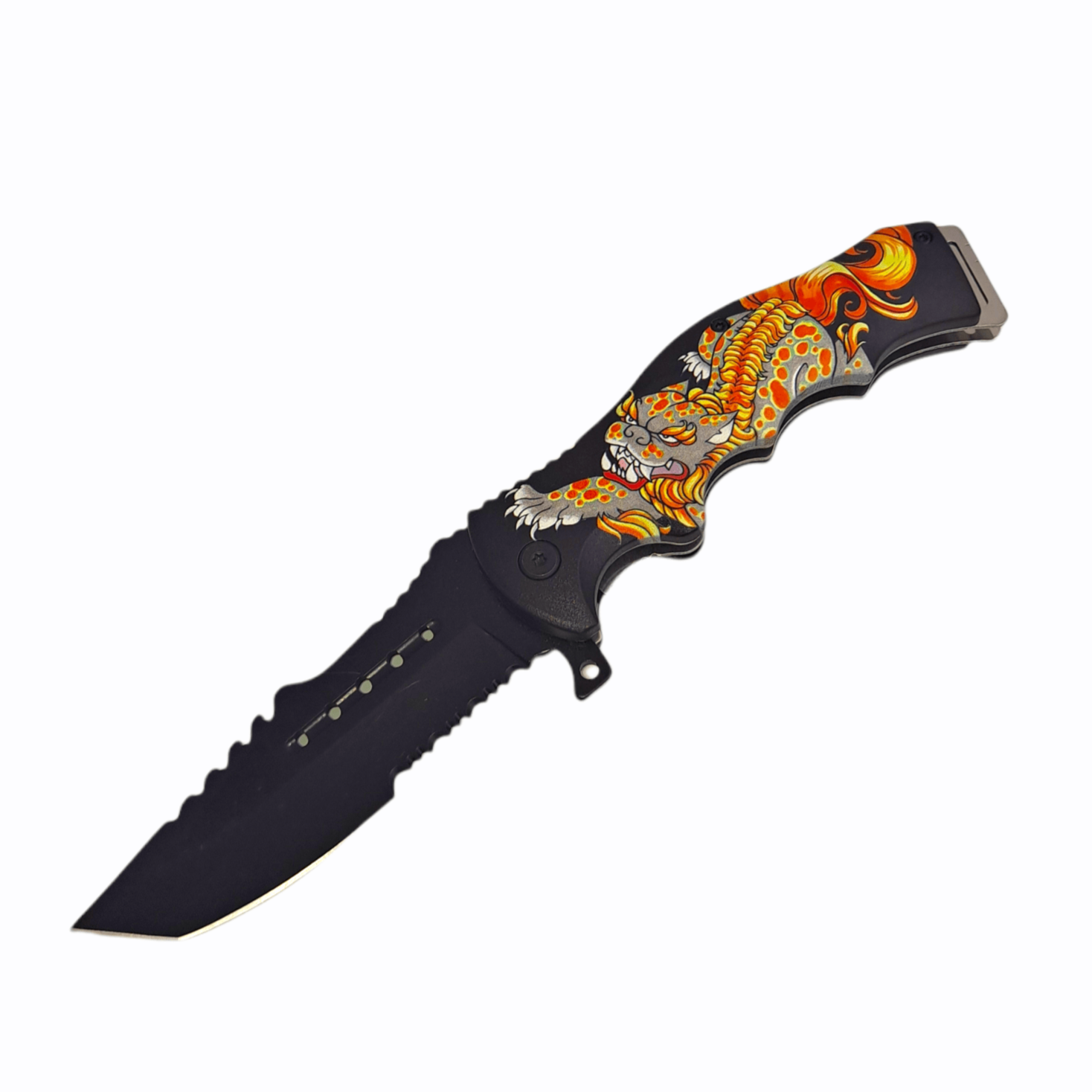 Down Dragon Knife - Blades For Babes - Spring Assisted - 1