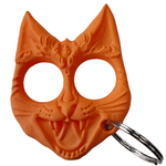 Evil Cat Keychain - Orange - Blades For Babes - Knuckles - 1