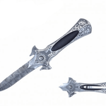 Royal Damascus Knife - Black - Blades For Babes - Pocket Knife - 1
