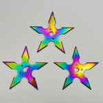 3PC Throwing Star Set - Rainbow - Blades For Babes - Throwers - 4