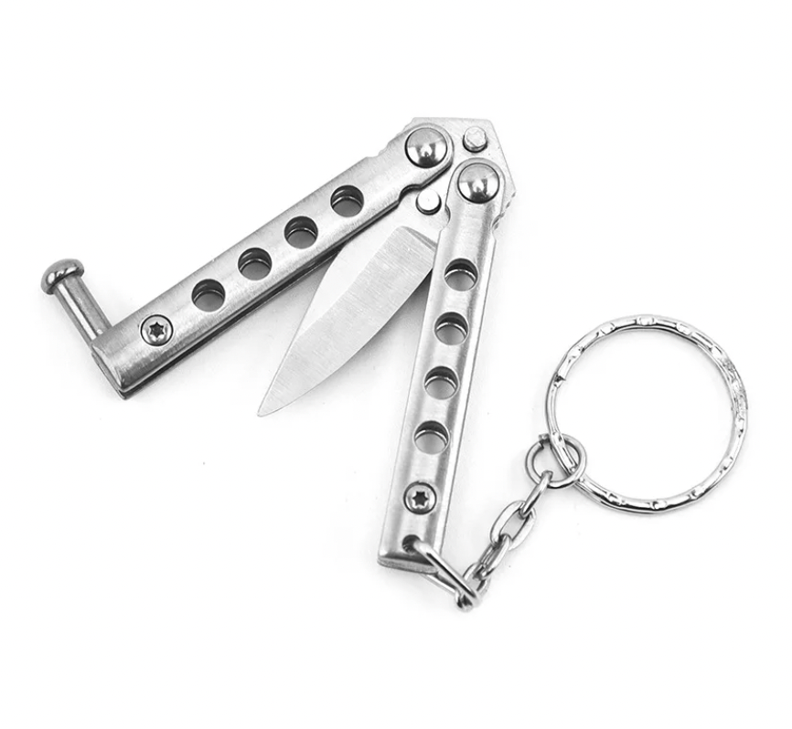 Mini Butterfly Knife Keychain - Blades For Babes - Butterfly Blade - 4