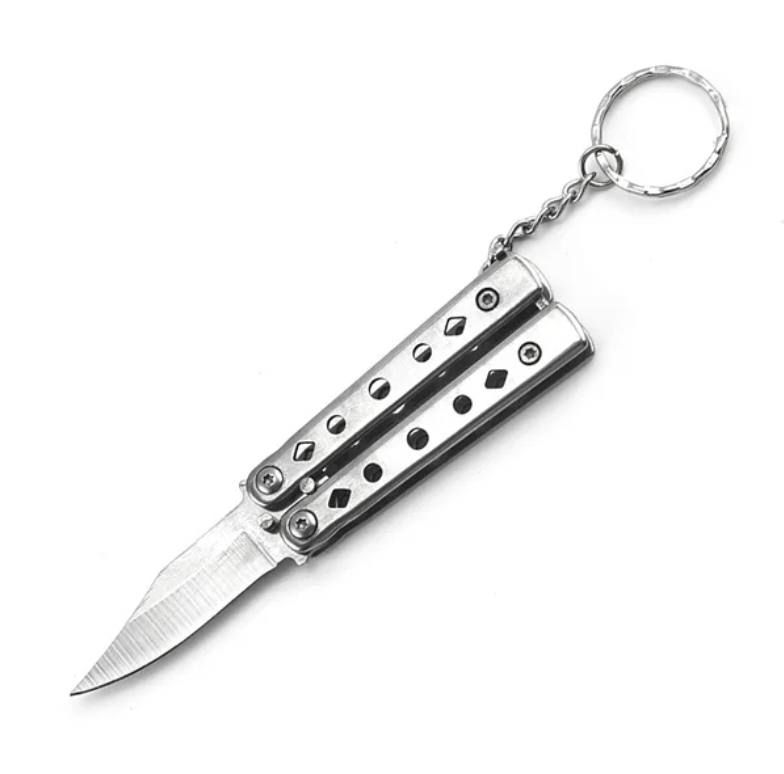 Mini Butterfly Knife Keychain - Blades For Babes - Butterfly Blade - 2