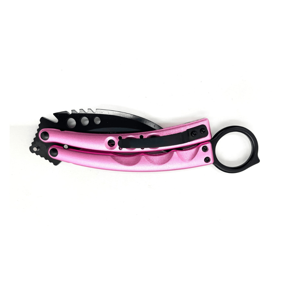 Pink Karambit Knife - Blades For Babes - Spring Assisted - 2