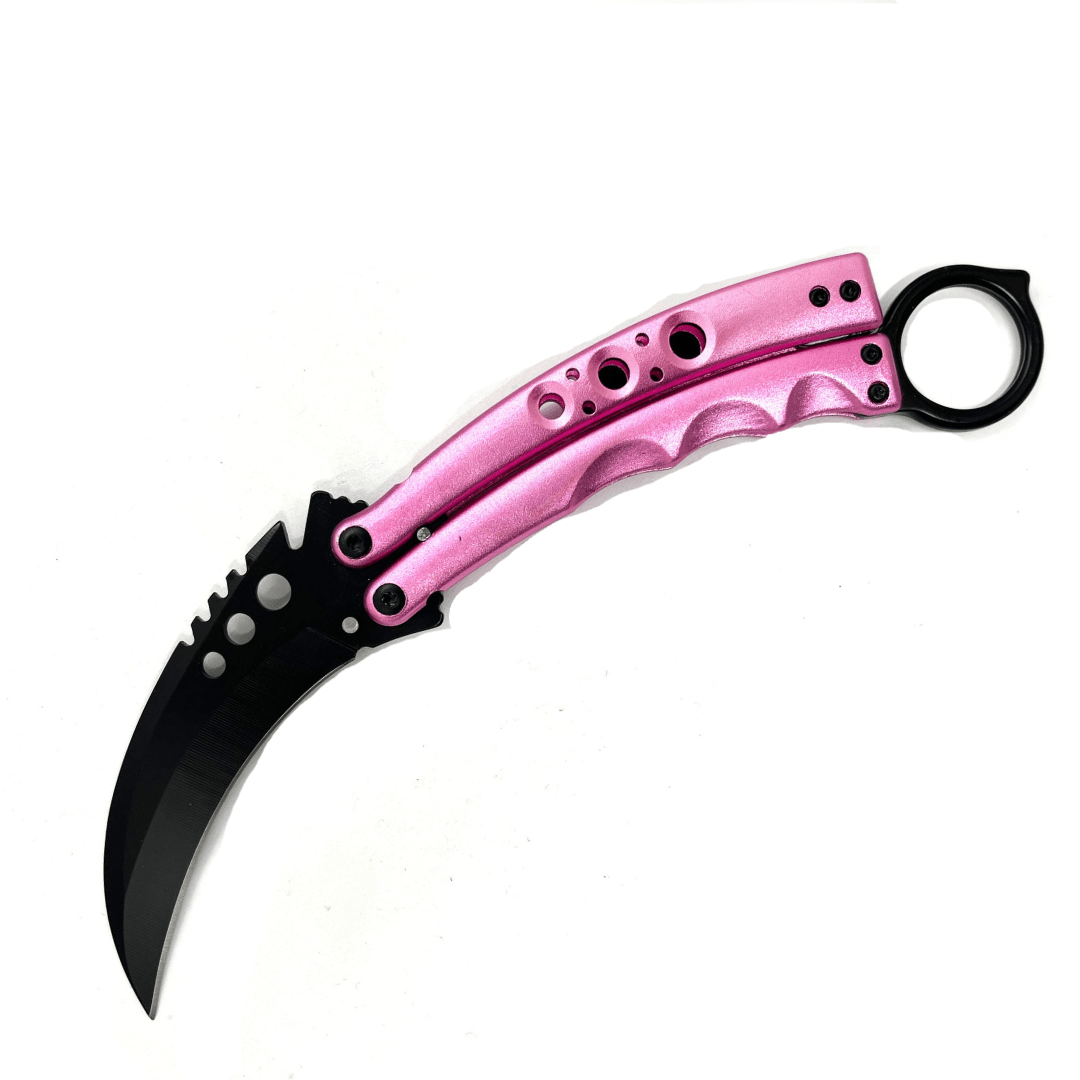 Pink Karambit Knife - Blades For Babes - Spring Assisted - 1
